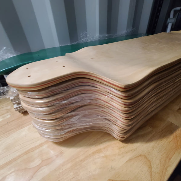 Blank drop down longboard deck